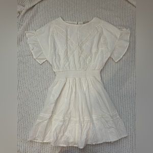 GB woman’s white mini dress